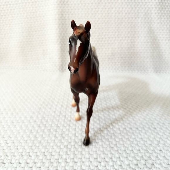 Breyer Classics Walking Horse Chestnut Appaloosa Toy Plastic Figure Marked Stamp - Picture 5 of 10